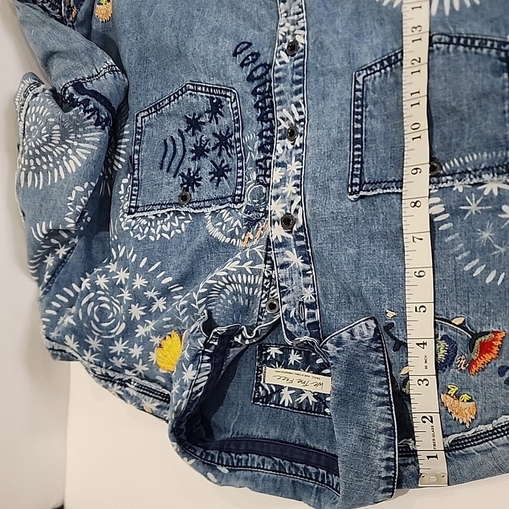 Free People Marrakesh Embroidered Denim Top - Picture 10 of 16